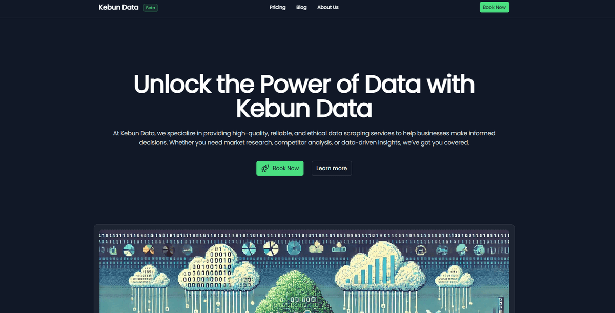 Kebun Data screen